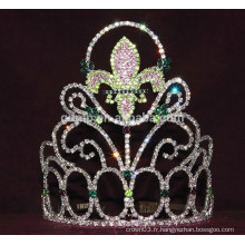 Tiara en strass avec logo